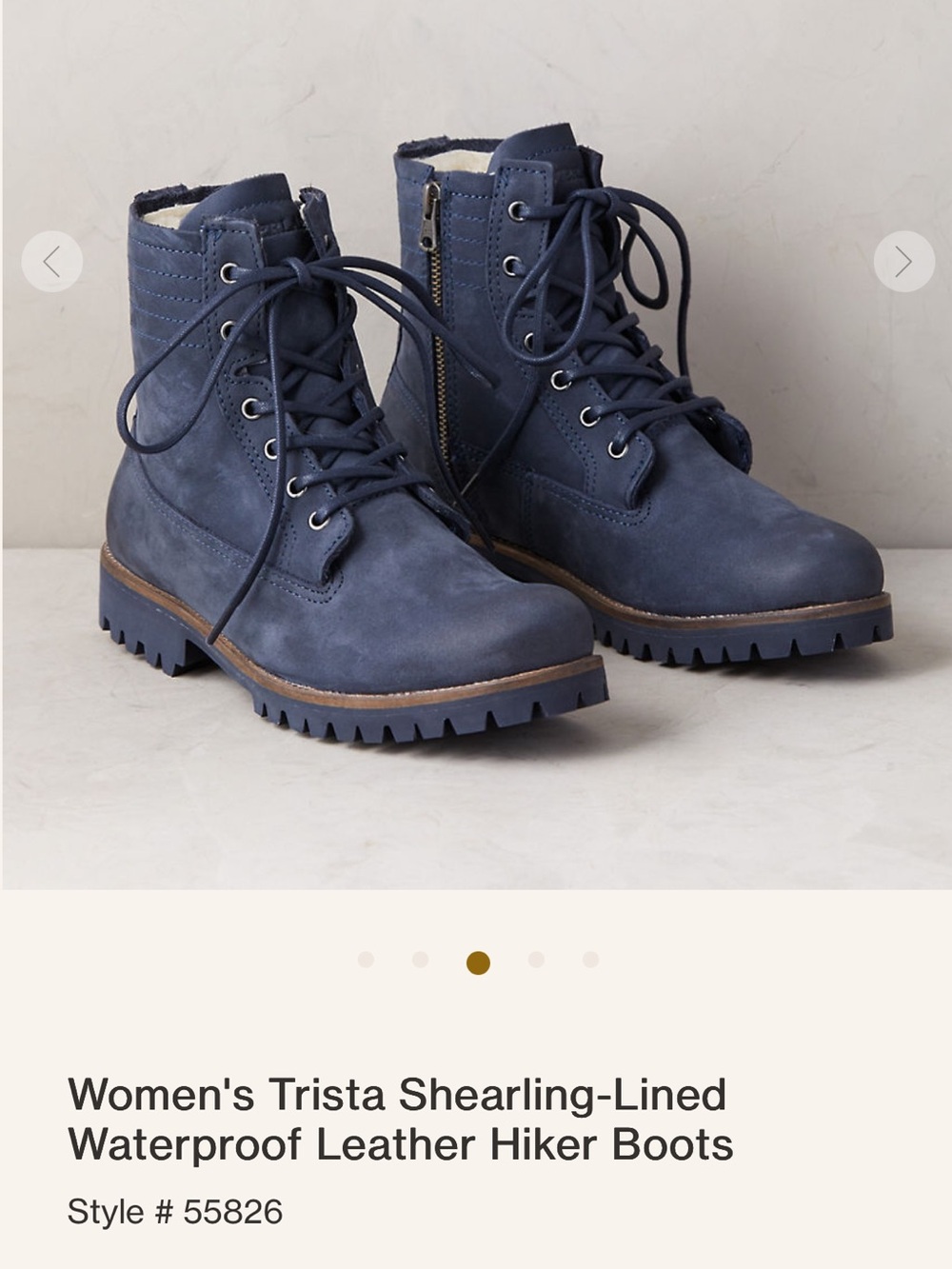 Women’s Black Lace-Up Winter Boots with Sherpa Lining